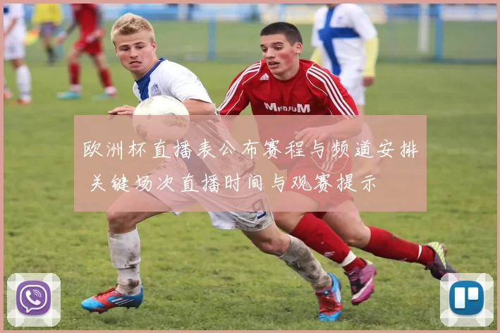 欧洲杯直播表公布赛程与频道安排 关键场次直播时间与观赛提示